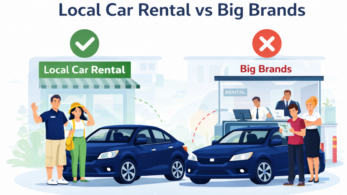 local car rental vs big brands