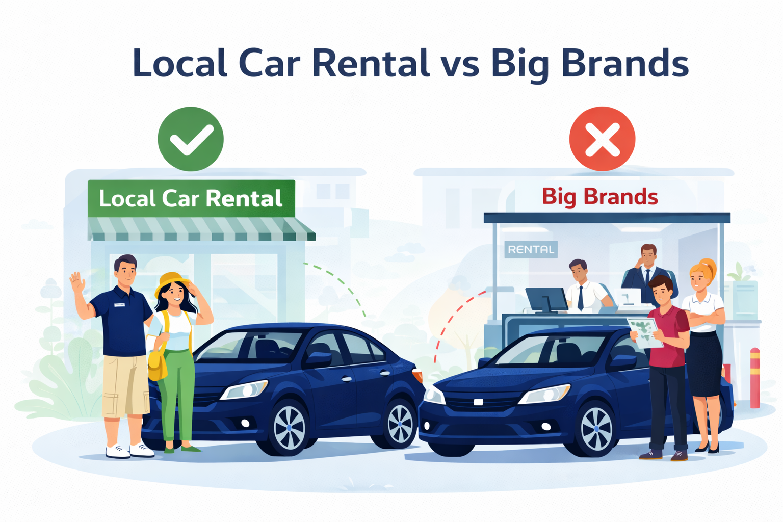 local car rental vs big brands